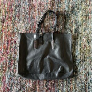 Black Leather Tote